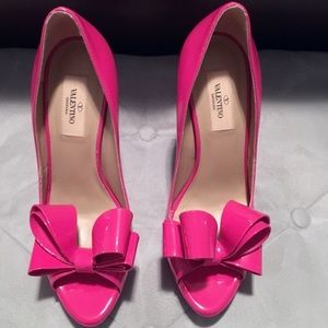 Valentino Bow Peep Toe